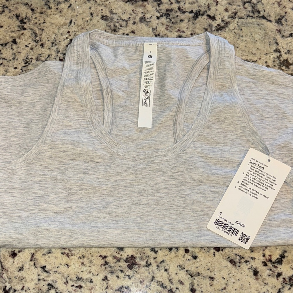 Light Gray Racerback Tank Top